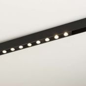 Магнитный трековый светильник 12W Белый дневной MAG-DOTS-25-L400 30deg  24V на магнитный шинопровод черный 032825