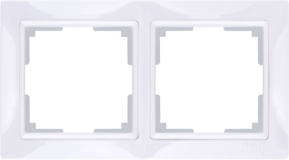 Рамка  пластик 2 поста WERKEL Snabb Basic WL03-Frame-02 / W0022001  белый