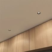 Встраиваемый светильник без лампы DENKIRS VIBI DK3055-BK GU5.3 круглый под шпаклевку белый/черный