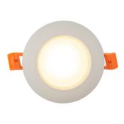 Встраиваемый светильник без лампы DENKIRS FACET DK3016-WH GU10 белый круглый IP65