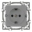 Штепсельная розетка встраиваемая Arlight SCT-GP-MEU-PL-GR 16А 043741 с з/к серая