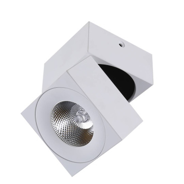 Накладной светильник   5W Белый дневной LEVEL LC1329-W 220V IP20 поворотный квадратный белый матовый