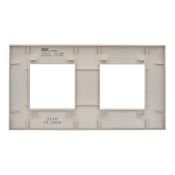 Рамка пластик 2 поста IEK SKANDY SK-M22-K23 SK-F02S серебряный