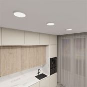 Накладной светильник  18W Белый -MIX DENKIRS THIN DK6520-WH 230V круглый белый