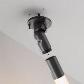 Шарнирное основание для накладного монтажа системы Shelf с вводом питания C027CS-P-B чёрный