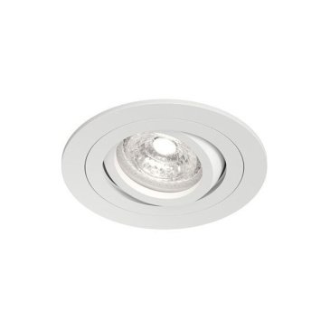 Встраиваемый светильник без лампы DENKIRS HYDRO DK2110-WH GU10 белый круглый IP44