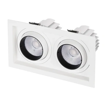 Встраиваемый светильник  60W Белый дневной 042370 MS-VORTEX-BUILT-S250x140-2x30W (WH-WH, 50 deg, 230V) IP20 поворотный прямоугольный белый