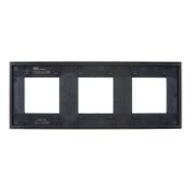 Рамка металлическая 3 поста IEK SKANDY SK-M32-M-K02 SK-F33Bl черный