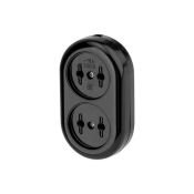 Колодка 2 гнезда REXANT 16A 250V 11-8981 б/з карболитовая  черный