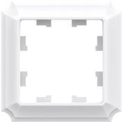 Рамка пластик 1 пост ATLASDESIGN ANTIQUE ATN101301 белый