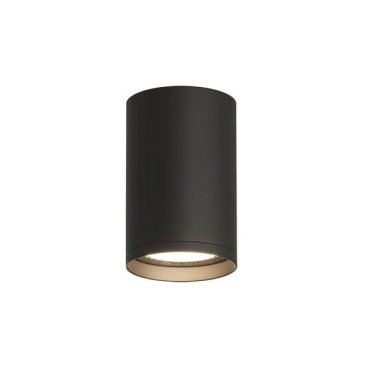 Накладной светильник DENKIRS без лампы TUBE DK2050-BK GU5.3 цилиндр черный