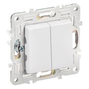 Выключатель встраиваемый двухклавишный IEK SKANDY SK-V20-0-10-K01 SK-V04W арктический белый Выключатель встраиваемый двухклавишный IEK SKANDY SK-V20-0-10-K01 SK-V04W арктический белый