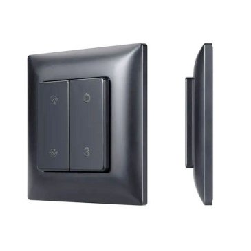 Панель накладная 059068 SMART-RF-801-22-1G-DIM-SUF Black (3V, 1 зона,  2.4G)