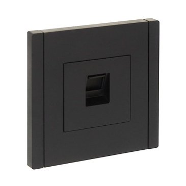 Розетка встраиваемая компьютерная IEK FORTE&PIANO RJ45 кат.6 FP131 черный FP-K10-2-K02
