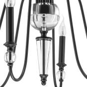 Люстра подвесная Lightstar без лампы 732067 RAGNO 6х40W E14 черный