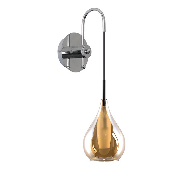 Накладной светильник -бра Lightstar без лампы 803533 PENTOLA 1х25W G9 220V IP20 хром/янтарный