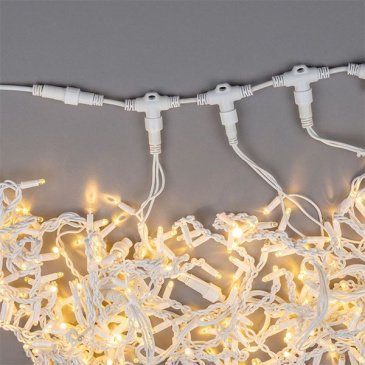 Провод-шина для гирлянд UL-00013216 UCX-F90 T20-2M-WH белый 2м, 20 Т-коннекторов, шаг 10см,статика-мерцание IP67