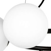 Люстра подвесная Lightstar без лампы 815057 GLOBO 5х40W G9 белый/черный