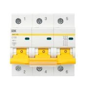 Автоматический выключатель 3-пол. 100А ВА47-100 C 10кА MVA40-3-100-C KARAT IEK