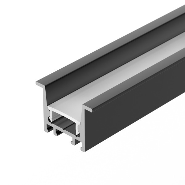 алюминиевый профиль S-LUX SL-COMFORT-2316-F-2000 ANOD BLACK 031769