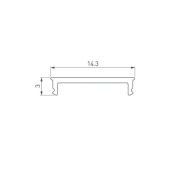 Экран (в профиль SLIM15-H10) SL-SLIM15-H10-W14-3000 OPAL матовый 065381