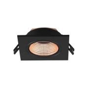 Встраиваемый светильник без лампы DENKIRS RODVIG DK3071-BBR GU10/GU5.3 черный/бронзовый квадратный