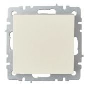 Выключатель встраиваемый одноклавишный проходной IEK BRITE BR-V12-0-10-K10 ВС10-1-6-БрКр бежевый
