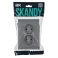 Штепсельная розетка встраиваемая двойная IEK SKANDY 10А SK-R20-10-K03-F SK-R10Gr без з/к без шторок в сборе серый
