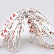 Светодиодный модуль герм. 1led Красный 2835smd 12V линейный с линзой ELF-SOL+ 1 2835 R