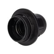 патрон E27 пластик REXANT термостойкий подвесной с кольцом черный