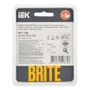 Рамка металлическая 1 пост IEK BRITE BR-M12-M-01-K02 РУ-1-1-Бр черный RE