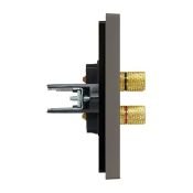 Розетка встраиваемая аудио IEK FORTE&PIANO FP339 серый FP-S40-K03