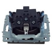 Штепсельная розетка встраиваемая IEK BRITE 16А BR-R14-16-K45 РС14-1-0-БрТ с з/к и шторками бронза