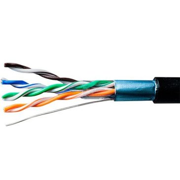 Кабель FTP  5E 2x2xAWG24 экран внешняя (витая пара) медь