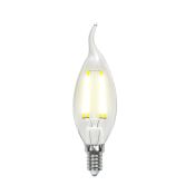 светодиодная лампа свеча на ветру Белый дневной  6.0W  LED-CW35-6W/NW/E14/CL PLS02WH  Sky