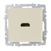 Розетка встраиваемая HDMI IEK BRITE BR-H10-K10 РHDMI-0-БрКр бежевый