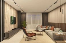 Трековый светильник однофазный  18W Белый-MIX SMART LINEAR DK8018-BK IP20 на шинопровод управляемый черный