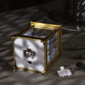 фигурка  светодиодная &quot;Фонарь с оленем&quot; 6х13х6 см, пластик, батарейки LR44х3, свечение тёплое белое