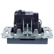 Штепсельная розетка встраиваемая IEK BRITE 16А BR-R14-16-K35 РС14-1-0-БрМ с з/к и шторками маренго