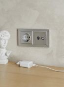 Рамка пластик 2 поста IEK BRITE BR-M22-K47 РУ-2-БрА алюминий