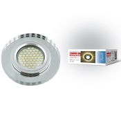светильник Luciole без лампы UL-00001413 DLS-L127 GU5.3 CHROME/GLASSY c LED подсветкой круглый встраиваемый