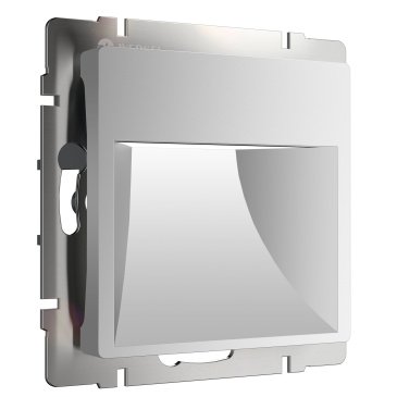 Встраиваемый светильник    1W Белый дневной W1154165 220V IP20 квадратный серебряный матовый
