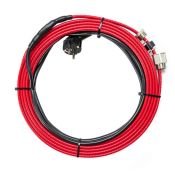 Саморегулирующийся греющий кабель  15W KVF15-1 в трубу 15W/м 220V готовый комплект 1 метр