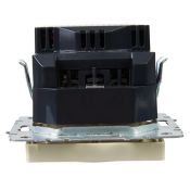 Штепсельная розетка встраиваемая IEK BRITE 16А BR-R14-16-U21-D21-K10 РЮш10-1-БрКр с з/к и шторками с USB A+A 2,1А бежевый