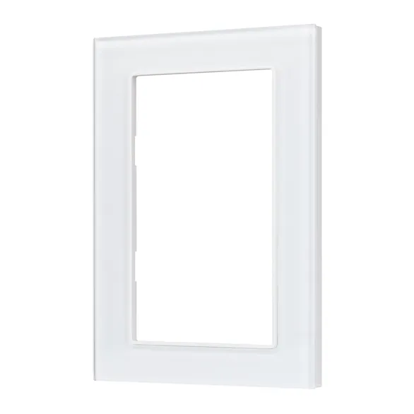 Рамка стеклянная сдвоенная Arlight GLARE 043789 FRM-GLARE-GS-D-WH белая