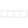 Рамка пластик 4 поста Arlight FRM-NOBE-SFPL-4-WH 054223 белый