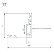 Архитектурный алюминиевый профиль KLUS PAK-EDGE-2000 ANOD 021721