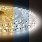 Светодиодная лента  Белый-MIX 5050 12V 14.4W/m 60Led/метр герм (силикон) 00-117 Стандарт IP65 Светодиодная лента  Белый-MIX 5050 12V 14.4W/m 60Led/метр герм (силикон) 00-117 Стандарт IP65