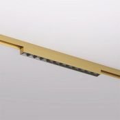 Трековый светильник однофазный  10W Белый теплый SHINE GRILL DK5771-SB IP20 на шинопровод латунь