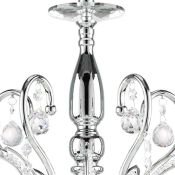 Люстра подвесная Osgona без лампы 708054 ELEGANTE 5х60W E14 хром/прозрачный